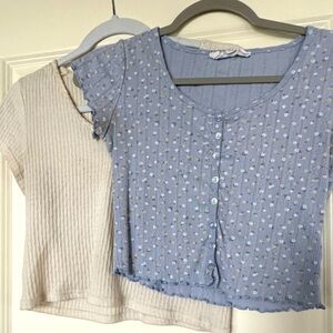 Pair of Cozy Casual Cottagecore tshirts